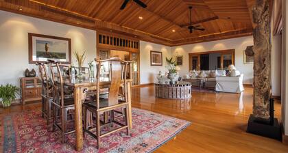 A private luxury retreat set in lush gardens and rice fields