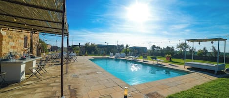 Family Villa, Multiple Bedrooms (Masseria Santu Lasi) | Pool | Seasonal outdoor pool
