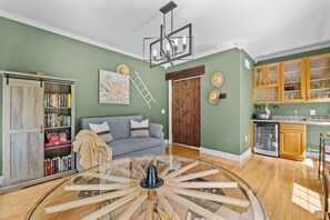 TV, fireplace, table football - Dog Friendly Farmhouse w/ Pool, Hot Tub, Fire Pit (East Stroudsburg)