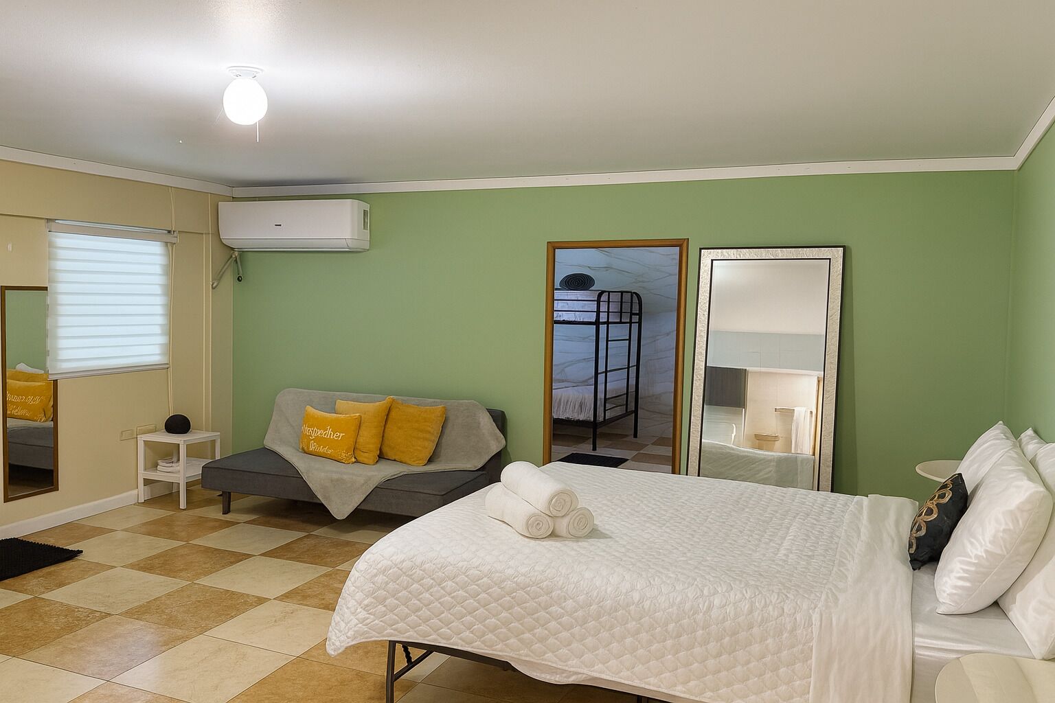 2 habitaciones y caja de seguridad en la habitación 