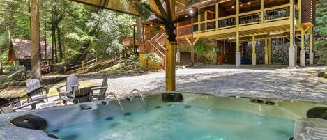 Idromassaggio all'aperto