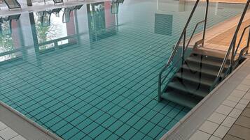 Indoor pool, a heated pool