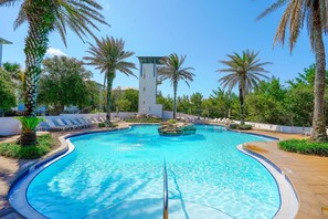 A heated pool