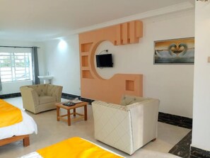 Standard-Zweibettzimmer, Gartenblick | Kostenloses WLAN, Bettwäsche