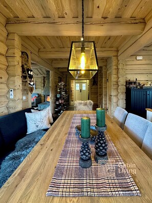 Dining - Stylish log cabin in Hafjell w/view & sauna (Øyer kommune)