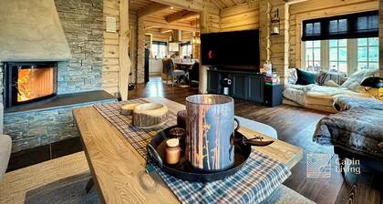 Stylish log cabin in Hafjell w/view & sauna