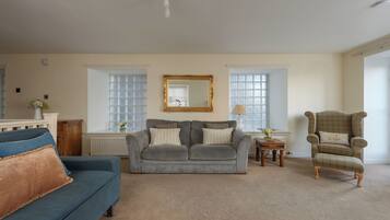 Flat-screen TV, DVD player