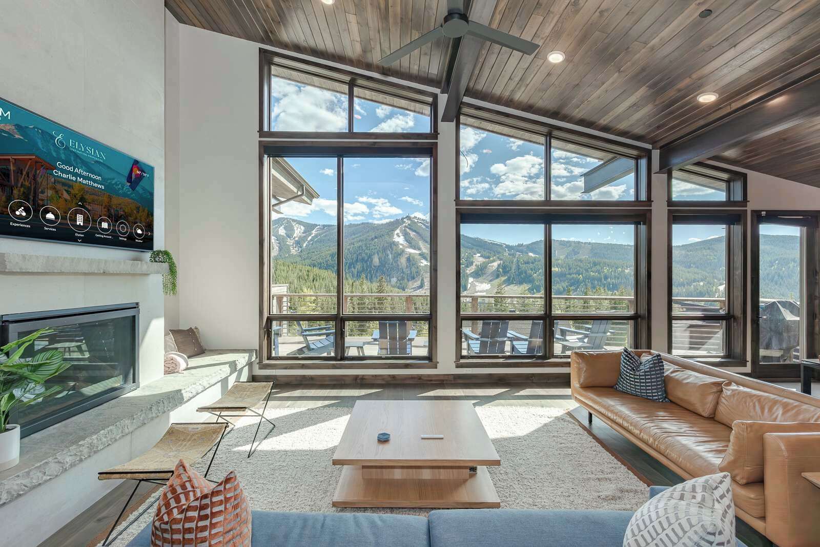 TV, fireplace, stereo, offices