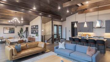 TV, fireplace, stereo, offices