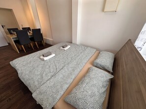 1 makuuhuone, silitysrauta/-lauta, ilmainen Wi-Fi, vuodevaatteet