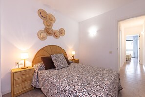 1 bedroom, iron/ironing board, bed sheets