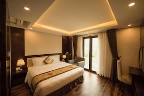 Habitación Deluxe, balcón, vista a la montaña | Minibar, cortinas blackout, insonorización y wifi gratis 