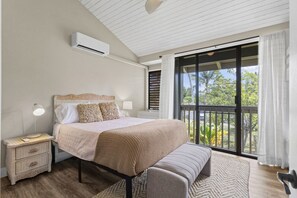 2 bedrooms, desk, iron/ironing board, travel crib