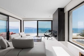 Villa, vue mer | Coin séjour