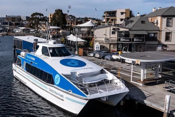 The Bellerive Ferry provides a fast, enjoyable, and convenient link between the eastern shore and the city of Hobart. Passengers are encouraged to walk, cycle, or be dropped off at the pier. 10 minute walk from house.