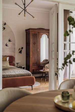 Grand Apartment, Balcony, City View | Iron/ironing board, free WiFi