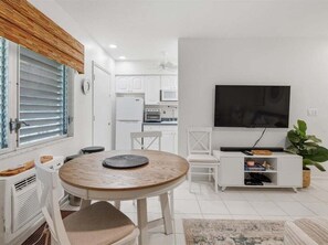 Fridge, microwave, oven, stovetop - 1BR Marco Island condo with pool, WiFi, and full kitchen. (Marco Island)