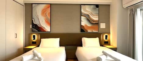 Exclusive Twin Room, 2 Single Beds, Balcony, City View