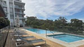 Pool - Luxury Beach Apartment with Lap Pool Gym, Spa, Sauna, Steam and BBQ areas (Swanbourne)