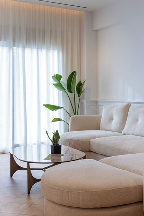 Luxe appartement, uitzicht op park | Lakens van Egyptisch katoen, luxe beddengoed, pillowtop-bedden