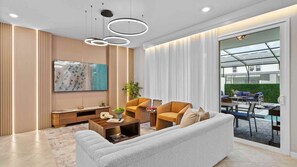 TV, video games, foosball, offices