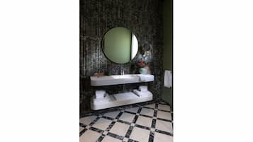 Quadruple Room, 1 King Bed, Sea View, Tower | Bathroom | Hair dryer, slippers, towels, soap