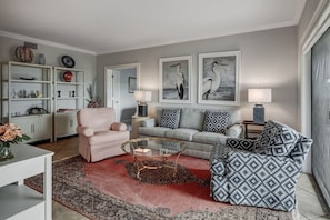 Villa, Multiple Beds, Golf View (1080 Lighthouse I) | Living area - 1080 Lighthouse I at The Sea Pines Resort (Hilton Head Island)
