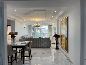 Family Apartment, Balcony, City View | Living area - MARCY SUITES BASTOS (Yaounde)