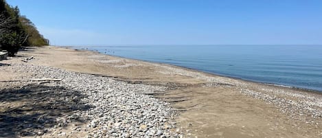 Vlak bij het strand