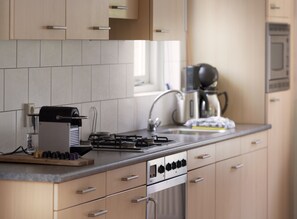 Mikrovågsugn, ugn, spishäll och diskmaskin