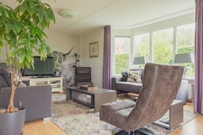 Smart-TV og peis