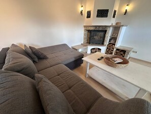 TV, fireplace, table tennis - Vacation home Eickhof with fireplace, billiards, table tennis, table football and free W-Lan - (Warnow)