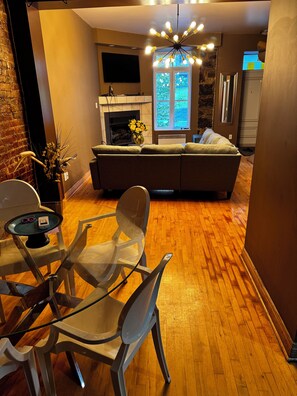 Living area - FI grand prix. - WE june 13- 15th.condo downtown (Montreal)