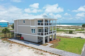 Exterior - Plan Sea- Beach-side with Private Pool! (Mexico Beach)