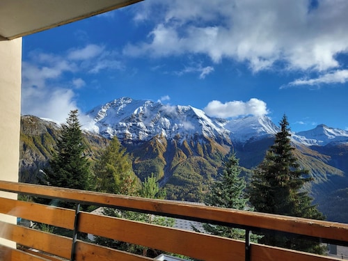 T2 apartment Orcières Merlette 3min walk from center and ski lifts.