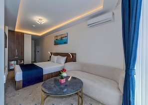 Deluxe Double Room, Balcony, City View | Premium bedding, minibar, desk, laptop workspace