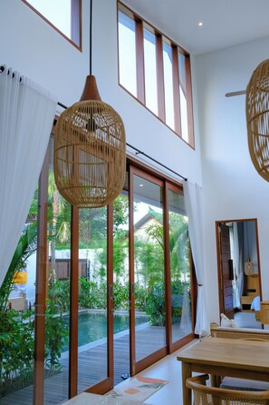 Living area - Villa Moon Orchid - 3 bedroom villa (Denpasar)