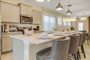 Microwave, oven, stovetop, dishwasher