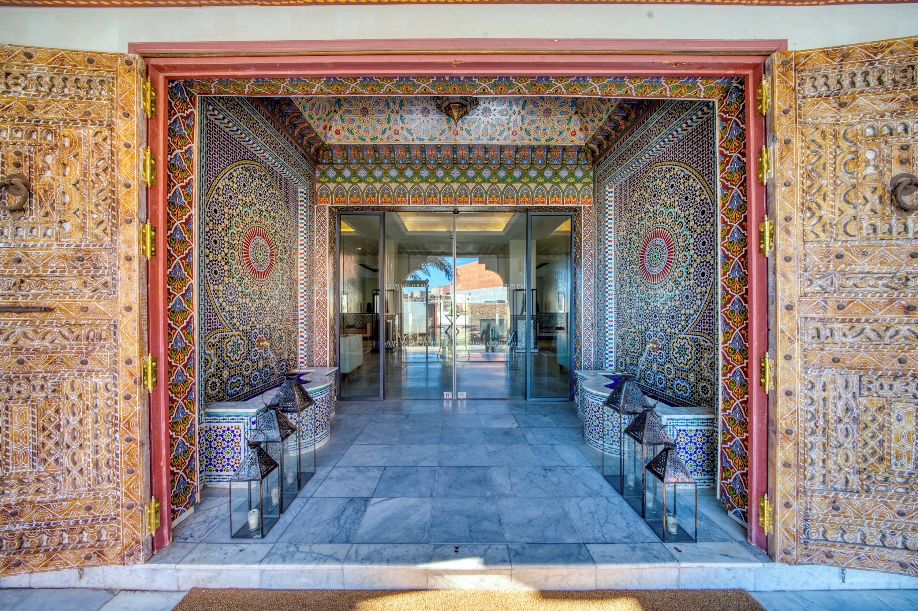 Entrée de l’hébergement 