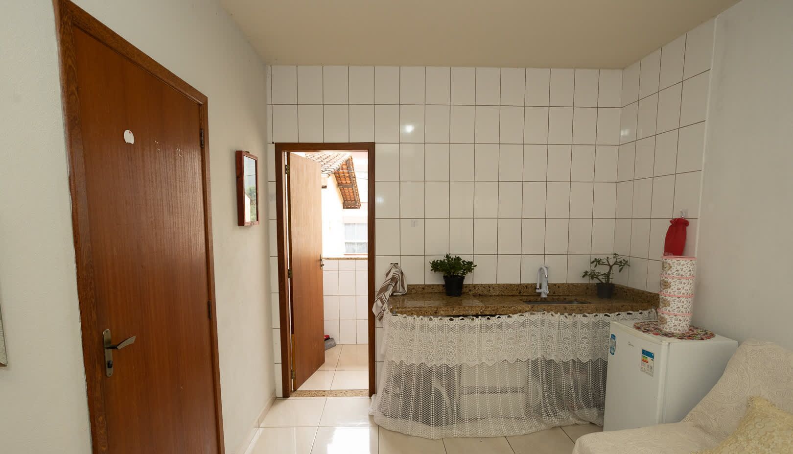 Een douche, een haardroger, handdoeken