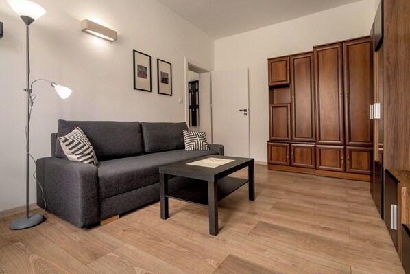 Apartment, City View | Living area