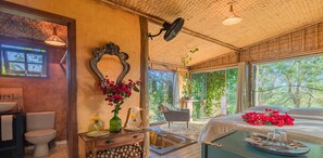 1 habitación y ropa de cama