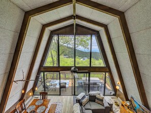 TV, fireplace, video games, books