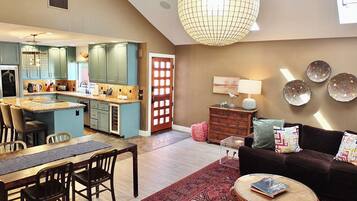 TV, stereo, offices