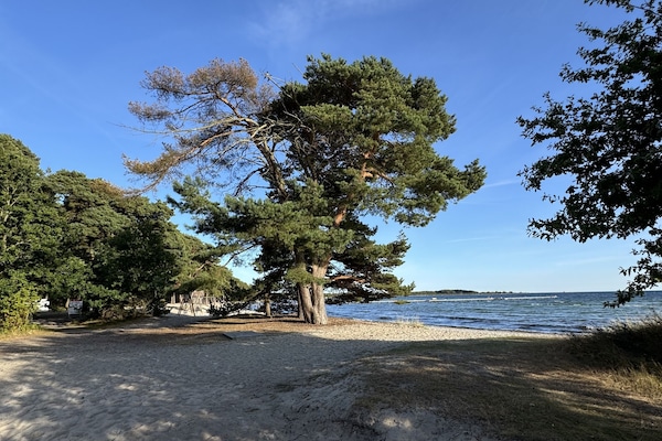 Utsikt mot havet/stranden