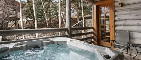公寓客房, 2 間臥室 | 室外 Spa 池