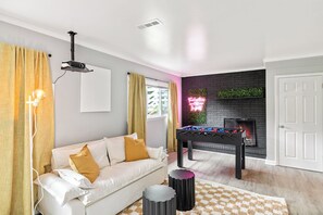 Smart TV, video games, table football