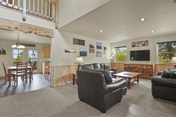 TV connectée, cheminée