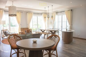 Japanese-style Villa, Garden View | Living area | Flat-screen TV