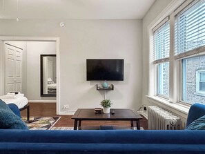 TV - Sunlit Studio with City Charm (Chicago)
